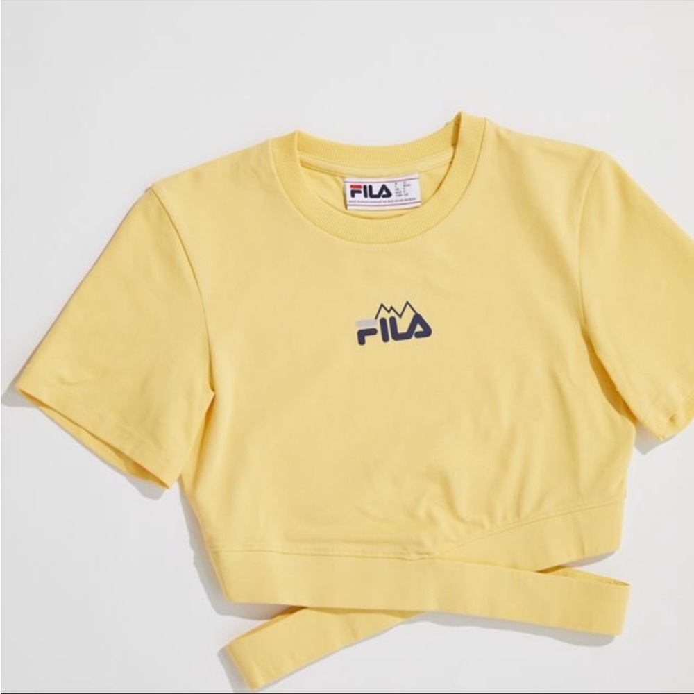 FILA Ottavia Cutout Cropped Tee